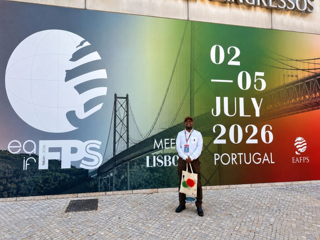 Mr Hassan Elhassan attending the joint EAFPS and IFPSS World Congress in Estoril, Portugal, in July 2026